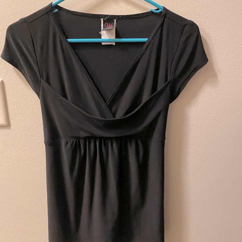 Large Black Blouse